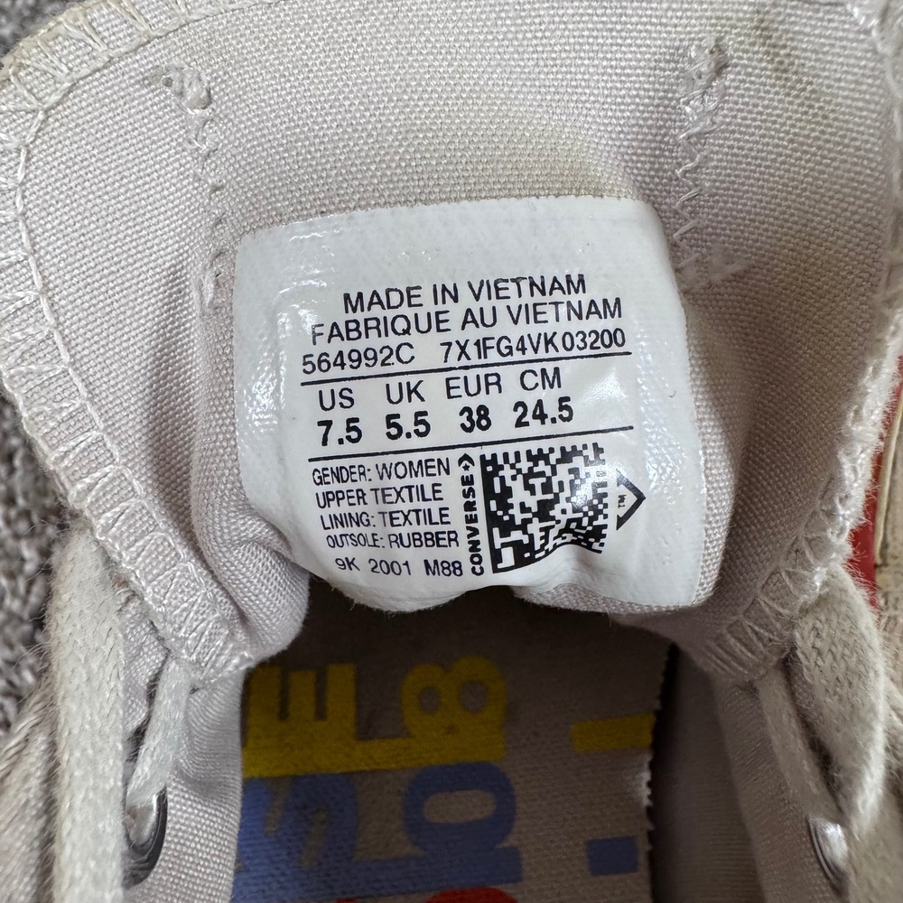 Converse Chuck Taylor All Star Lift Low Rainbow Pride Platform Sneakers 7.5 - Picture 10 of 10